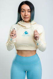 FITTED CROP HOODIE